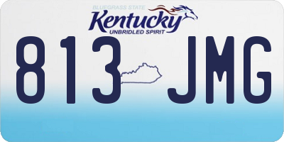 KY license plate 813JMG