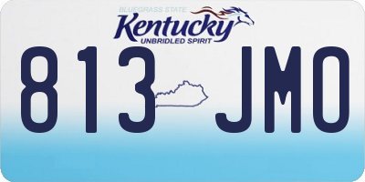 KY license plate 813JMO