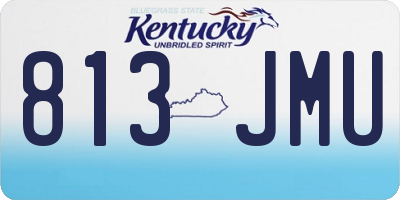 KY license plate 813JMU