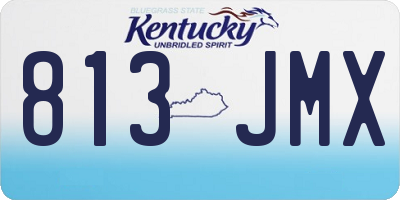 KY license plate 813JMX