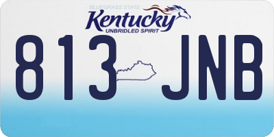 KY license plate 813JNB