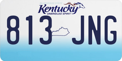 KY license plate 813JNG