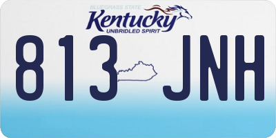 KY license plate 813JNH
