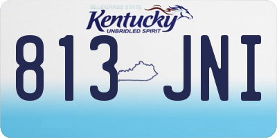 KY license plate 813JNI