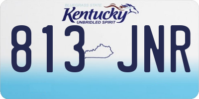 KY license plate 813JNR