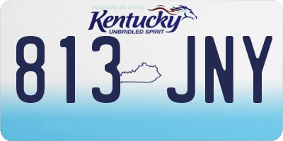 KY license plate 813JNY
