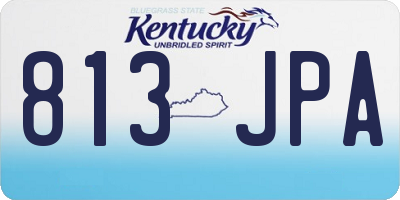 KY license plate 813JPA