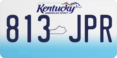 KY license plate 813JPR