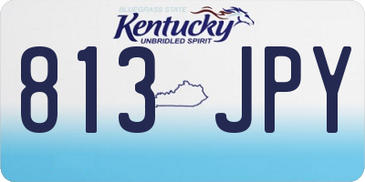 KY license plate 813JPY