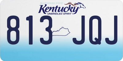KY license plate 813JQJ