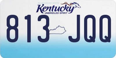 KY license plate 813JQQ