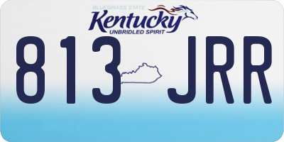 KY license plate 813JRR