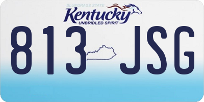 KY license plate 813JSG