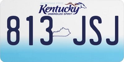 KY license plate 813JSJ