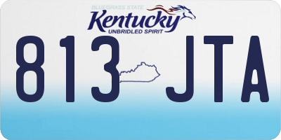 KY license plate 813JTA