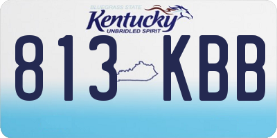 KY license plate 813KBB