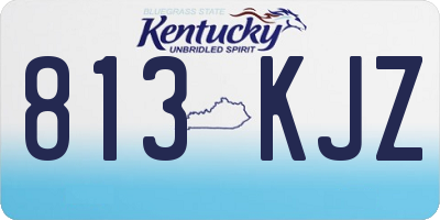 KY license plate 813KJZ