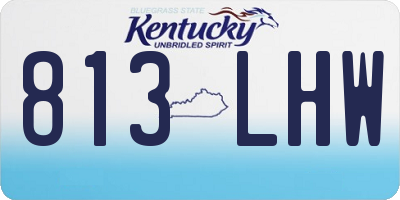 KY license plate 813LHW