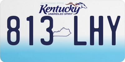 KY license plate 813LHY