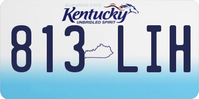 KY license plate 813LIH