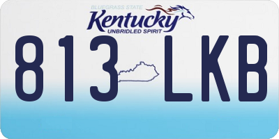 KY license plate 813LKB