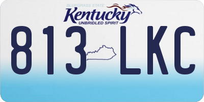 KY license plate 813LKC