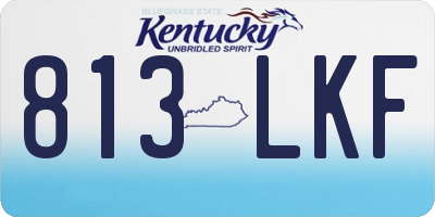KY license plate 813LKF