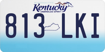 KY license plate 813LKI