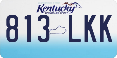 KY license plate 813LKK