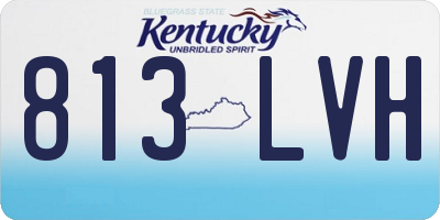 KY license plate 813LVH