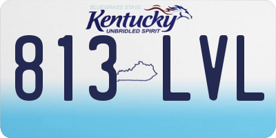 KY license plate 813LVL
