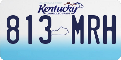 KY license plate 813MRH