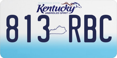 KY license plate 813RBC