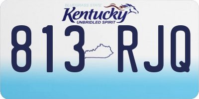 KY license plate 813RJQ