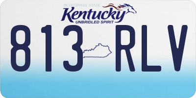 KY license plate 813RLV