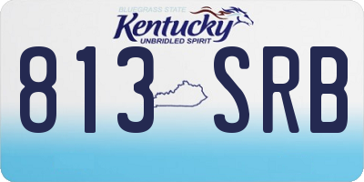 KY license plate 813SRB