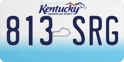 KY license plate 813SRG