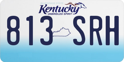 KY license plate 813SRH