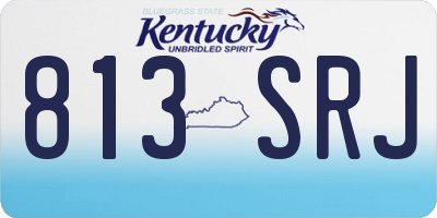 KY license plate 813SRJ