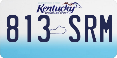 KY license plate 813SRM
