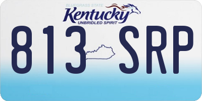 KY license plate 813SRP