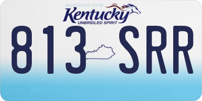 KY license plate 813SRR