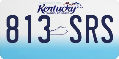 KY license plate 813SRS