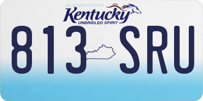 KY license plate 813SRU