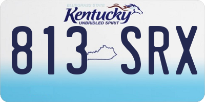 KY license plate 813SRX