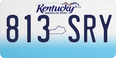 KY license plate 813SRY