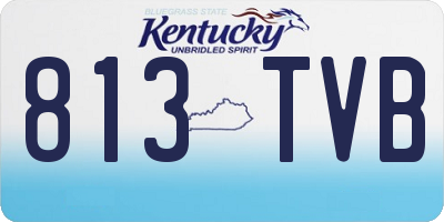 KY license plate 813TVB