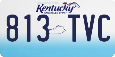 KY license plate 813TVC