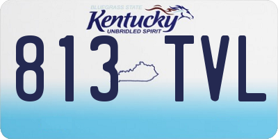 KY license plate 813TVL