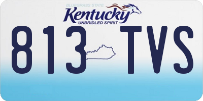 KY license plate 813TVS